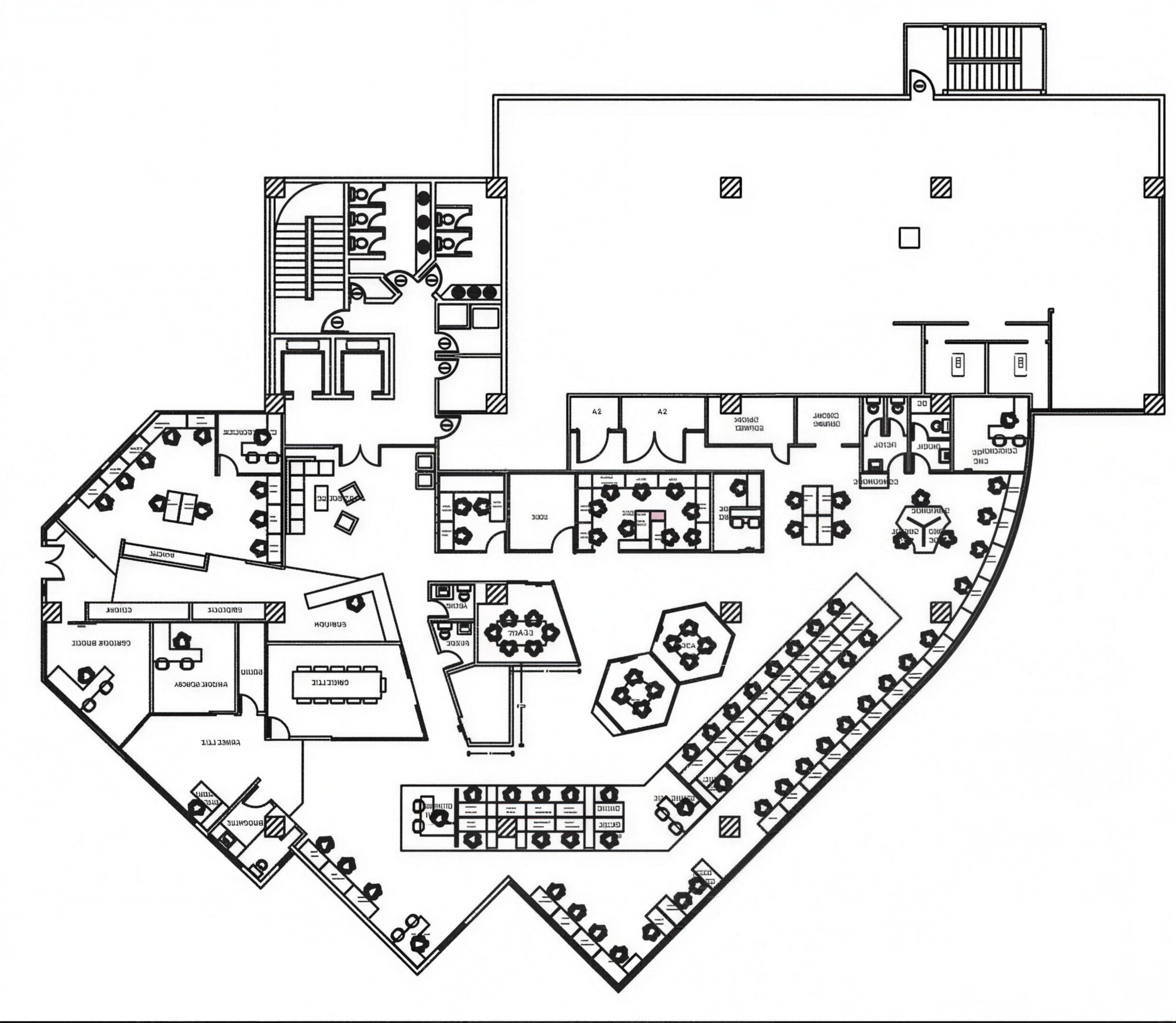 Plano arquitectonico oficina Fernández Artmosfera