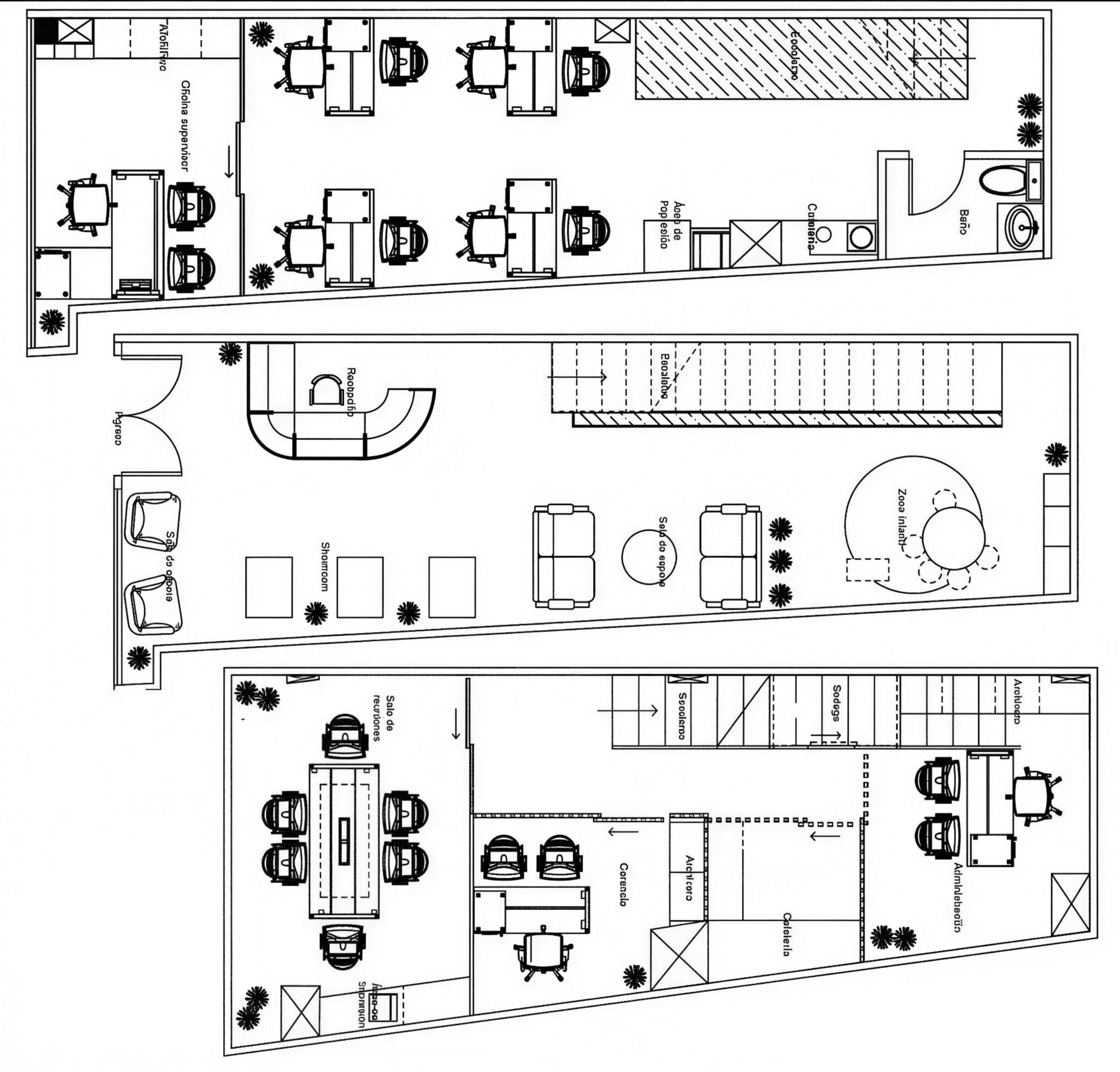 Plano arquitectonico oficina MBJC Artmosfera