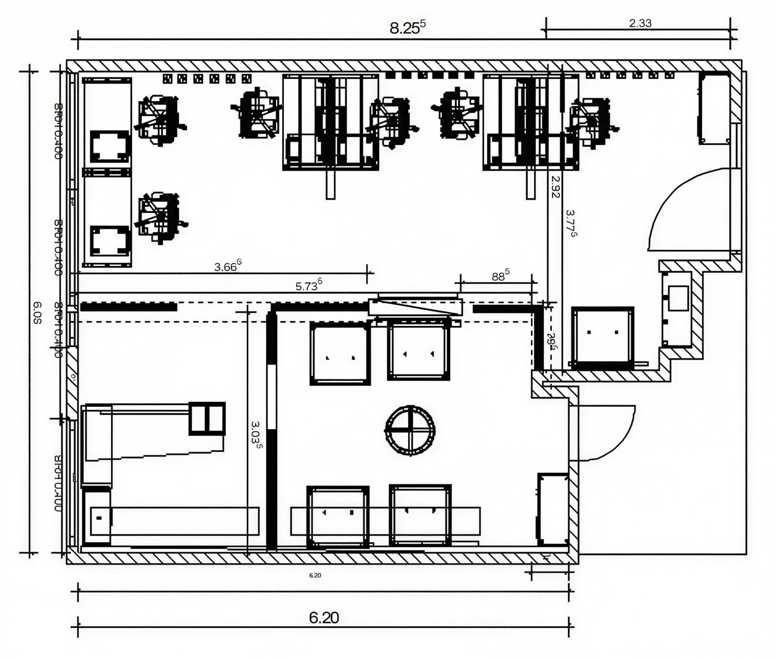 Plano arquitectonico oficina Oficina Ágora Artmosfera