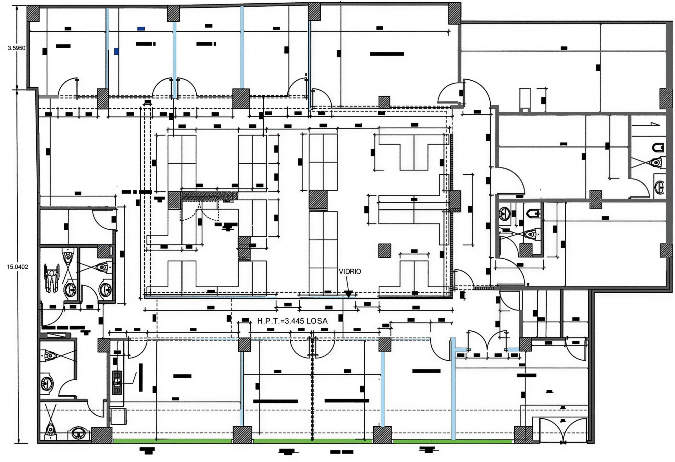 Plano arquitectonico oficina Winrep Artmosfera